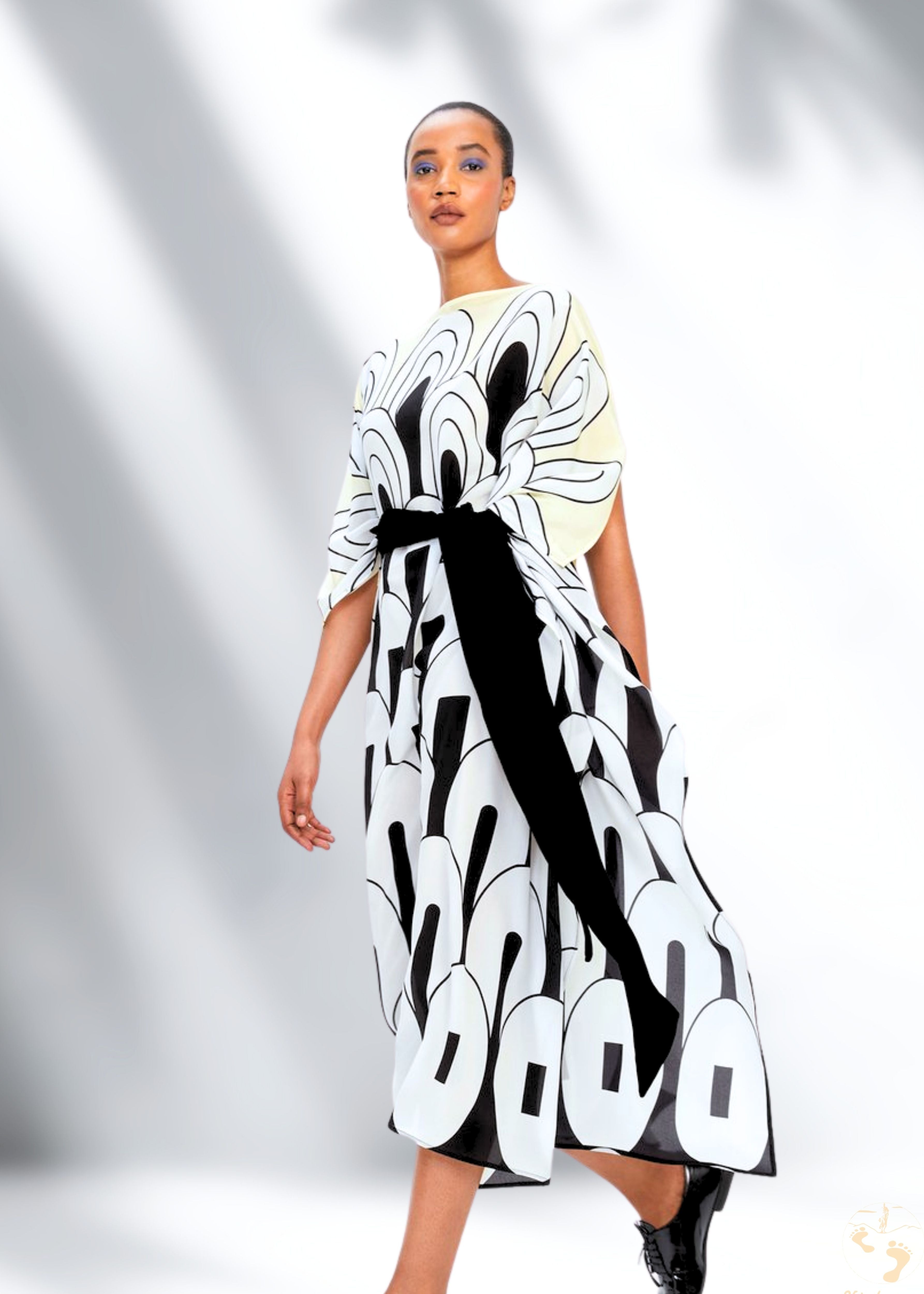 Vicharan POETIC Menthe Noire Caftan