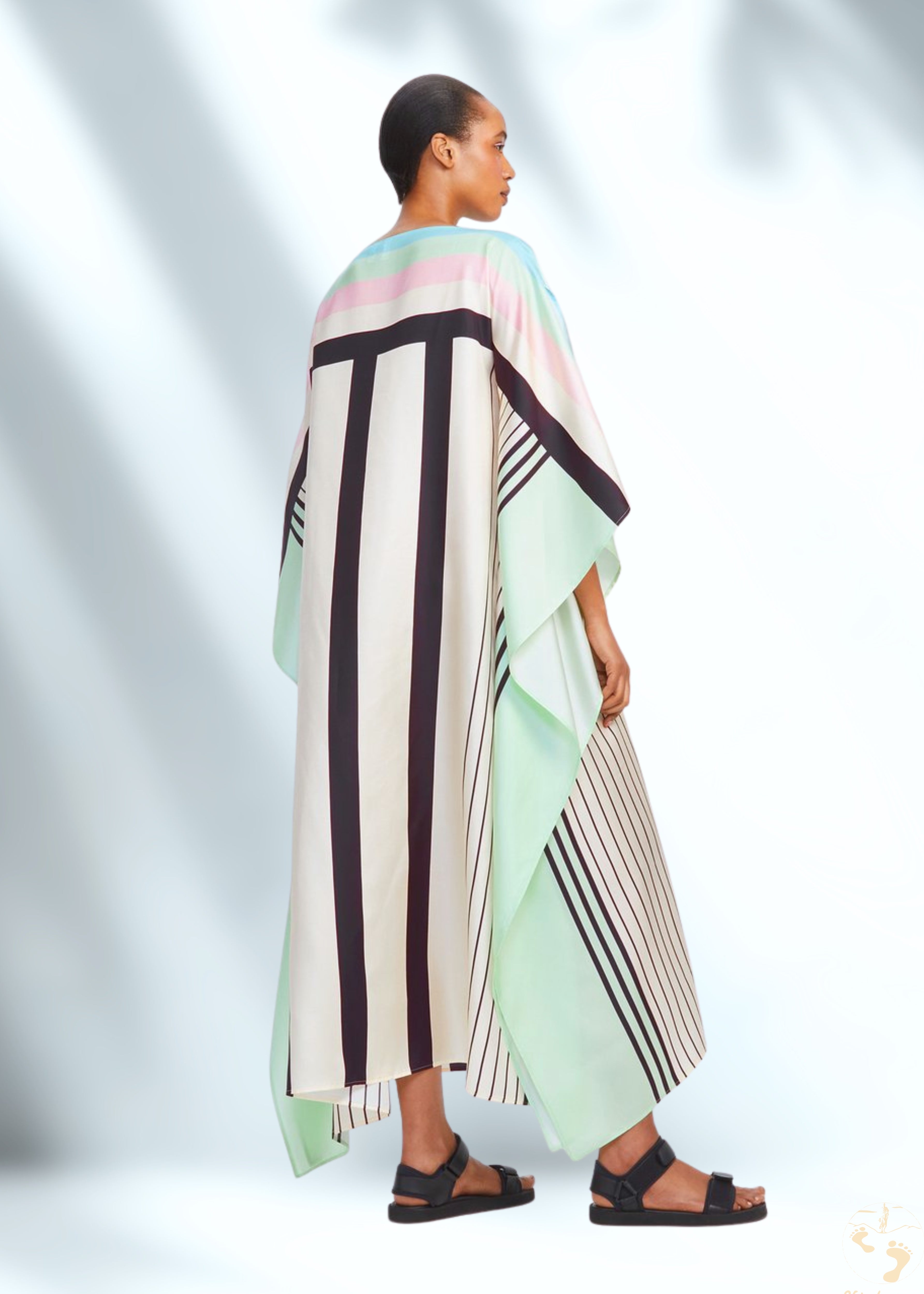 Vicharan PASTEL Mint Green Kaftan