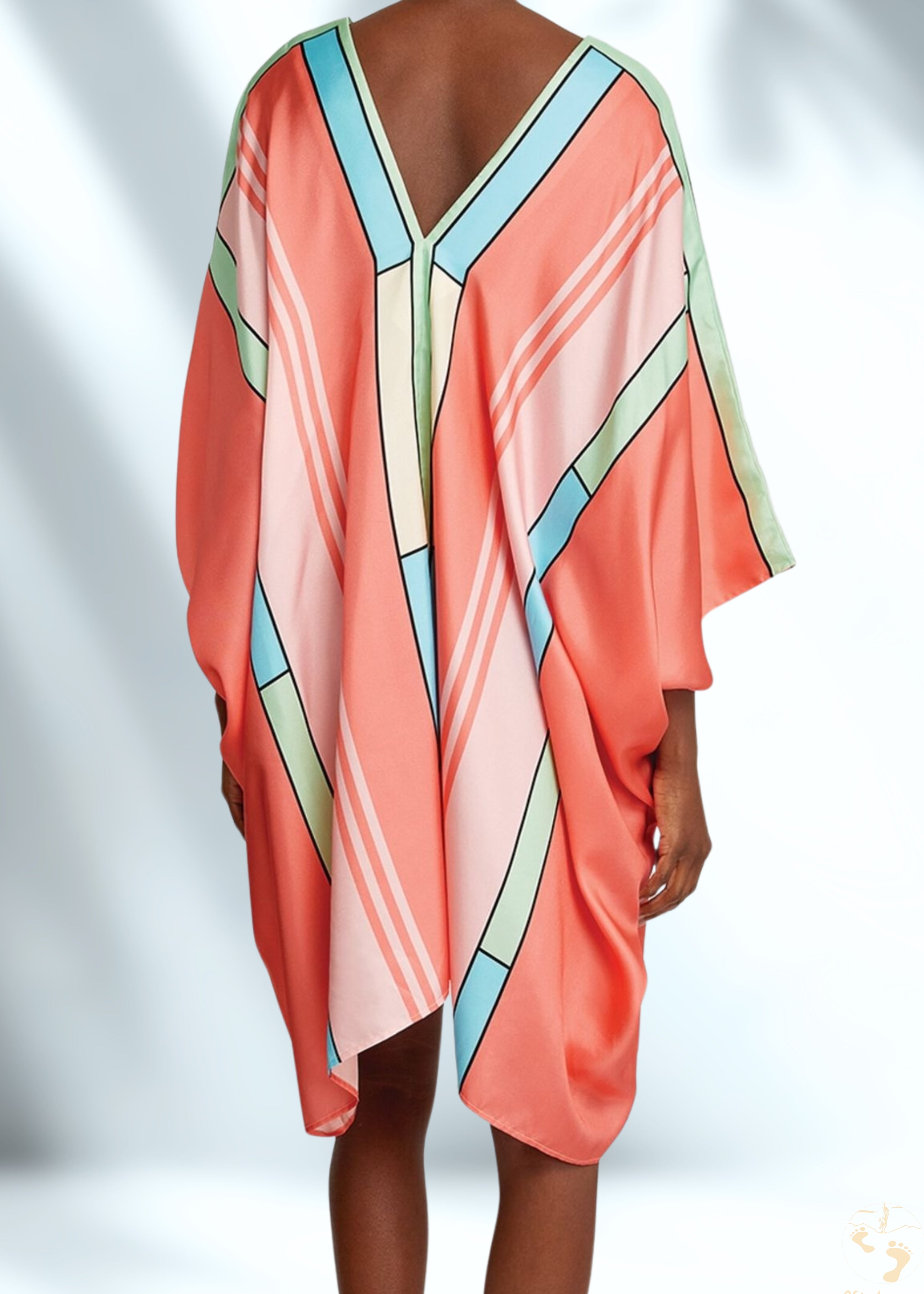 Vicharan Coral Reef Green Caftan
