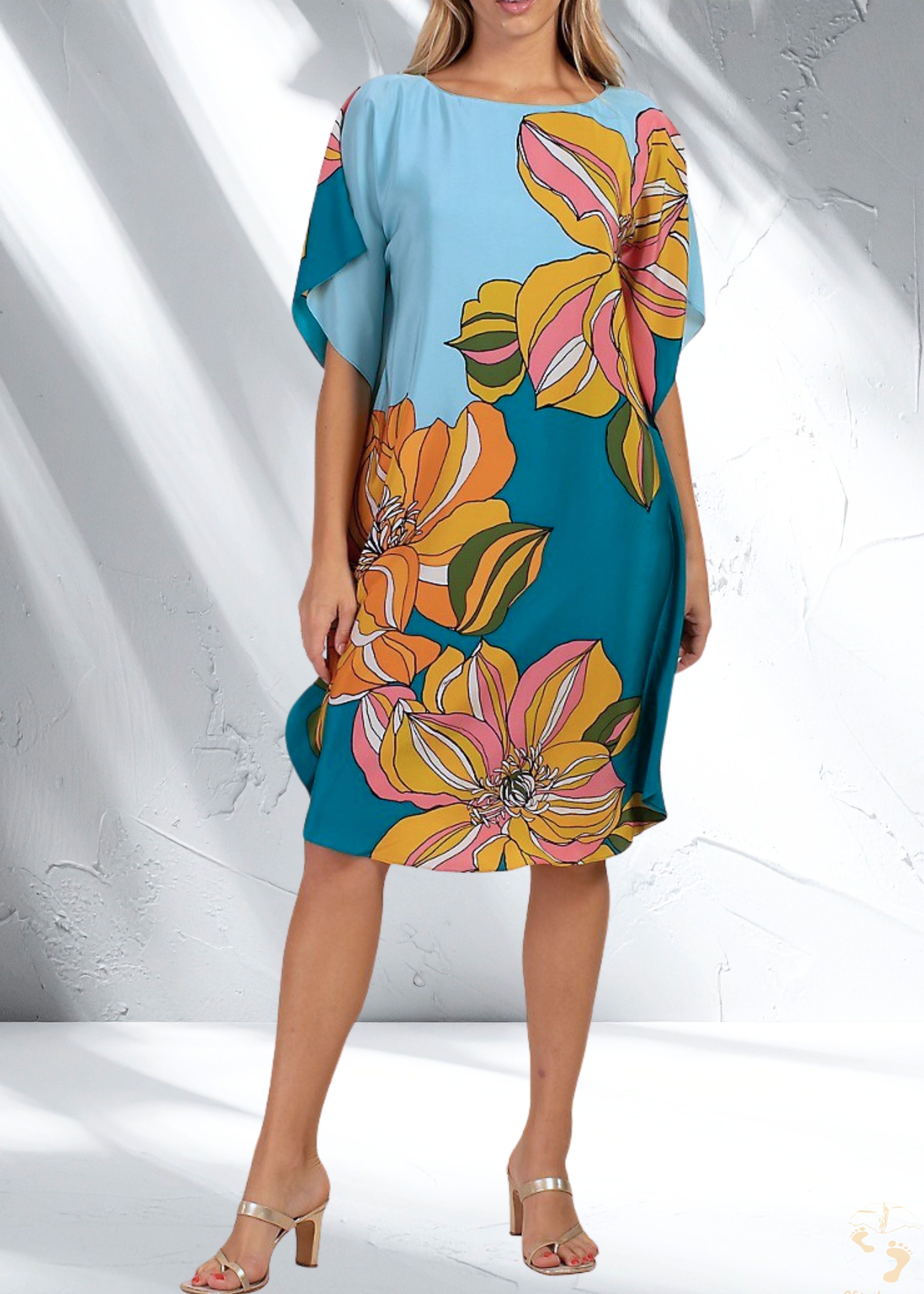 Vicharan Turquoise Blue Tunic